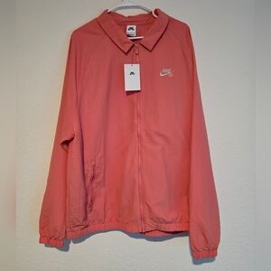 Nike SB Skate Jacket Mens Size 2XL Pink Salt Jacket Full Zip NEW